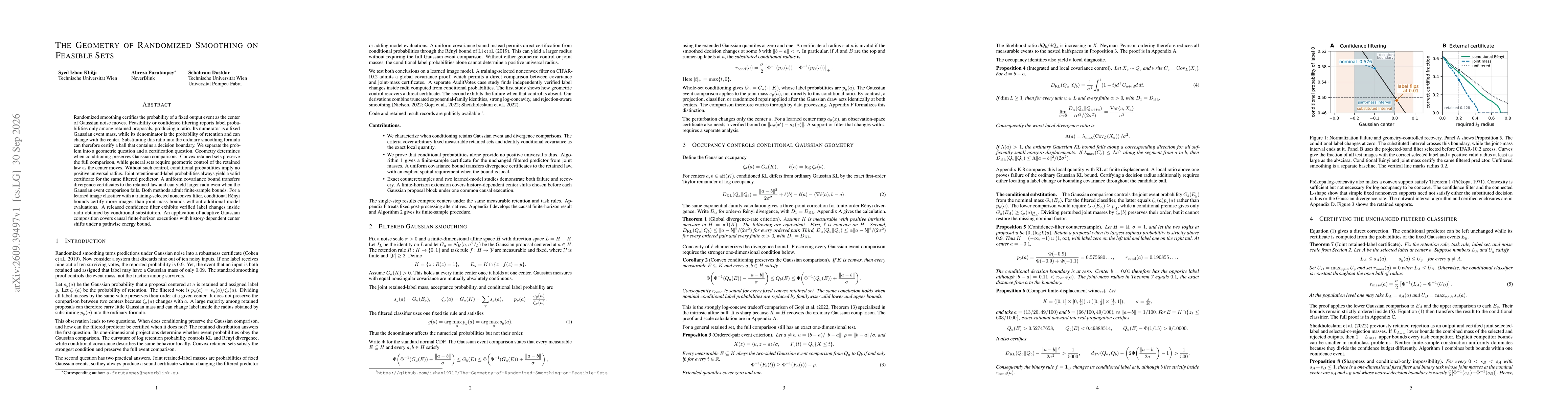 Thumbnail for The Geometry of Randomized Smoothing on Feasible Sets