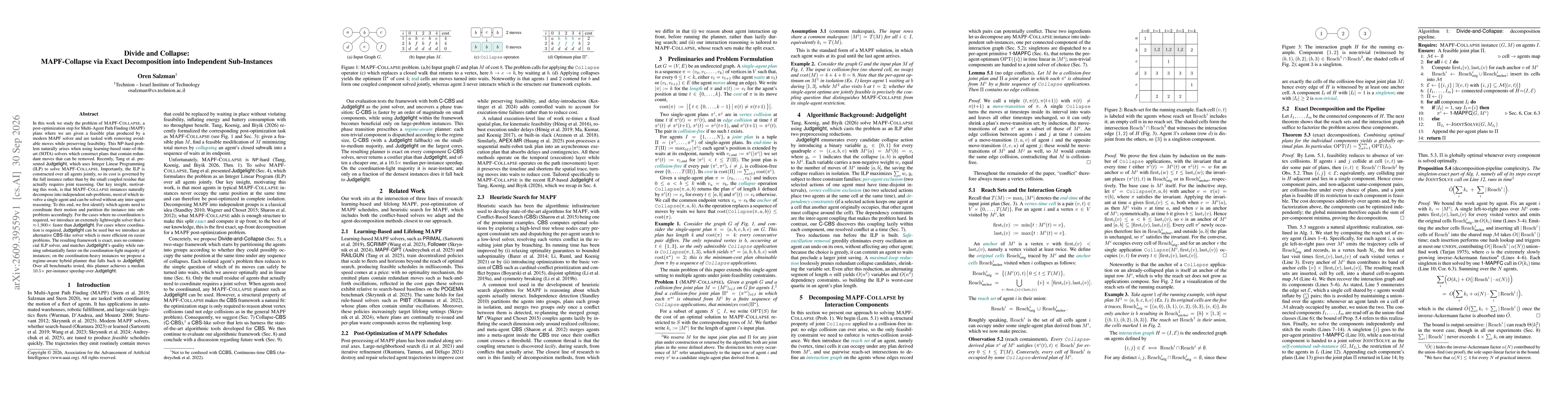 Thumbnail for Divide and Collapse: MAPF-Collapse via Exact Decomposition into Independent Sub-Instances