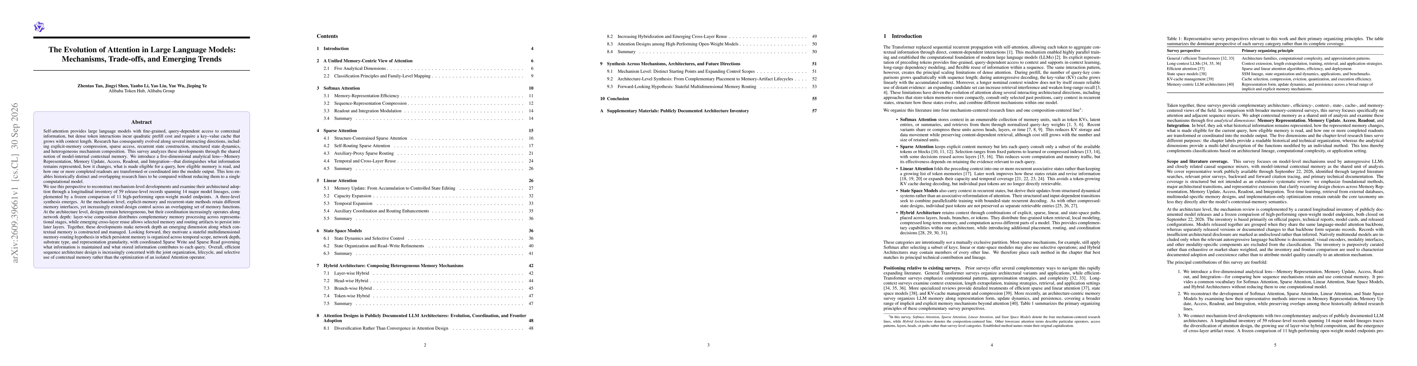 Thumbnail for The Evolution of Attention in Large Language Models: Mechanisms, Trade-offs, and Emerging Trends