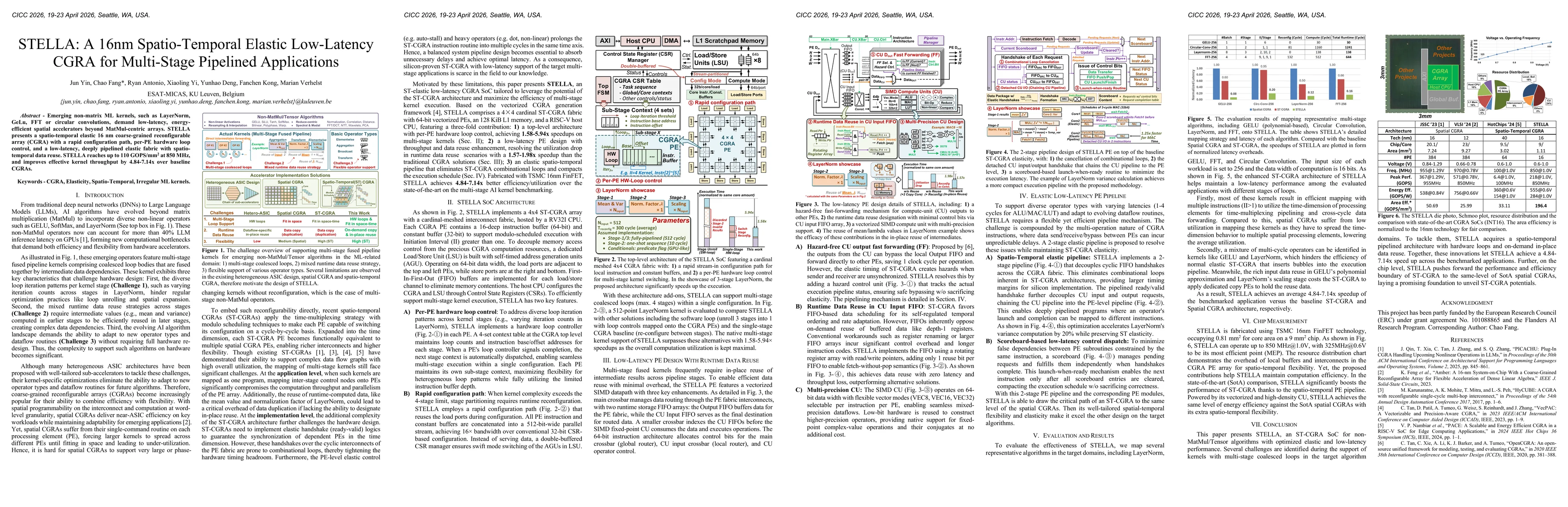 Thumbnail for STELLA: A 16nm Spatio-Temporal Elastic Low-Latency CGRA for Multi-Stage Pipelined Applications