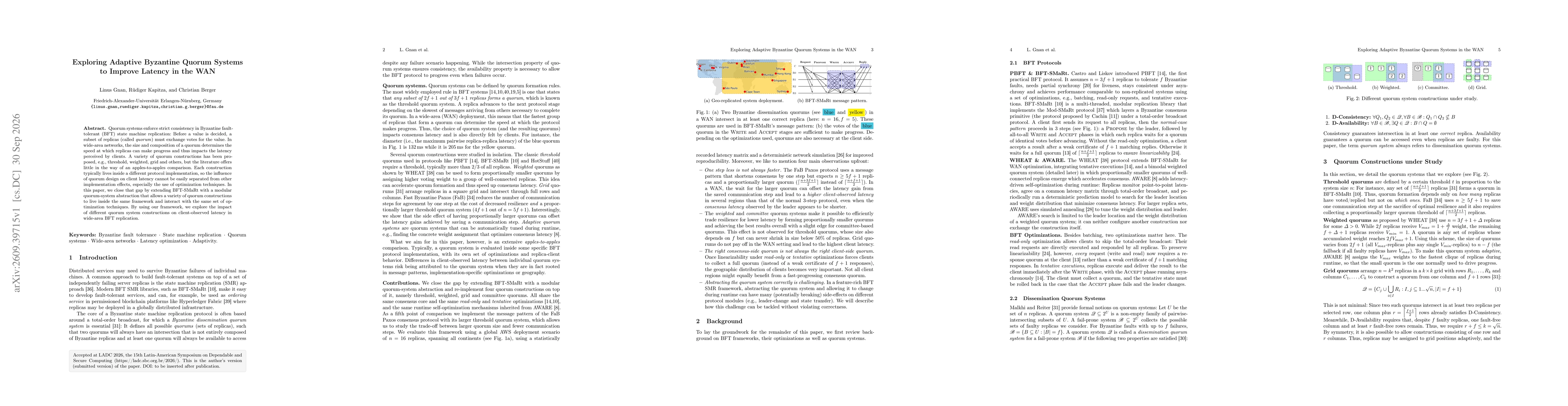 Thumbnail for Exploring Adaptive Byzantine Quorum Systems to Improve Latency in the WAN