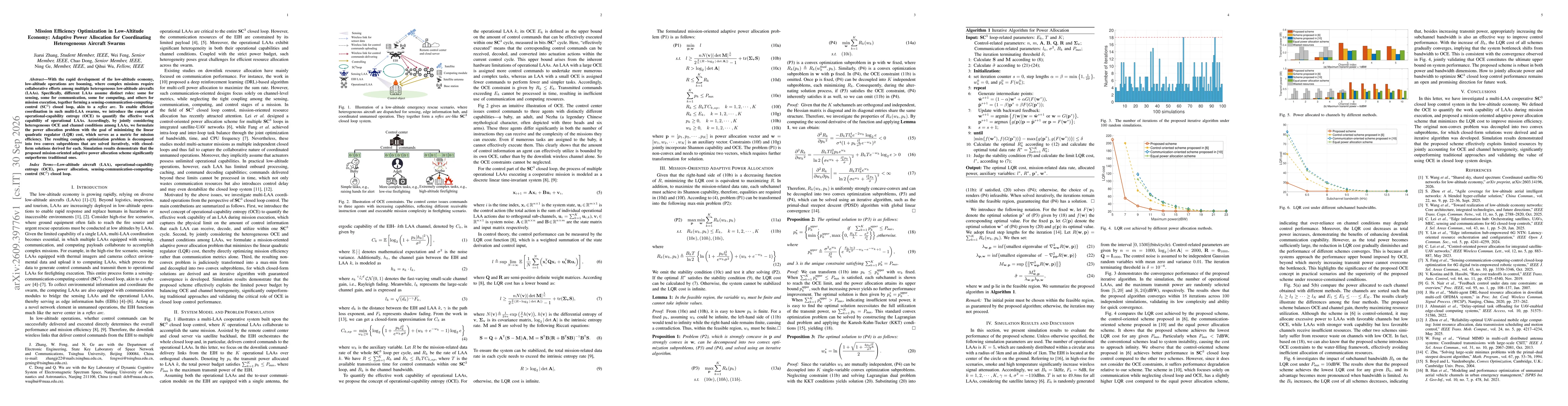 Thumbnail for Mission Efficiency Optimization in Low-Altitude Economy: Adaptive Power Allocation for Coordinating Heterogeneous Aircraft Swarms