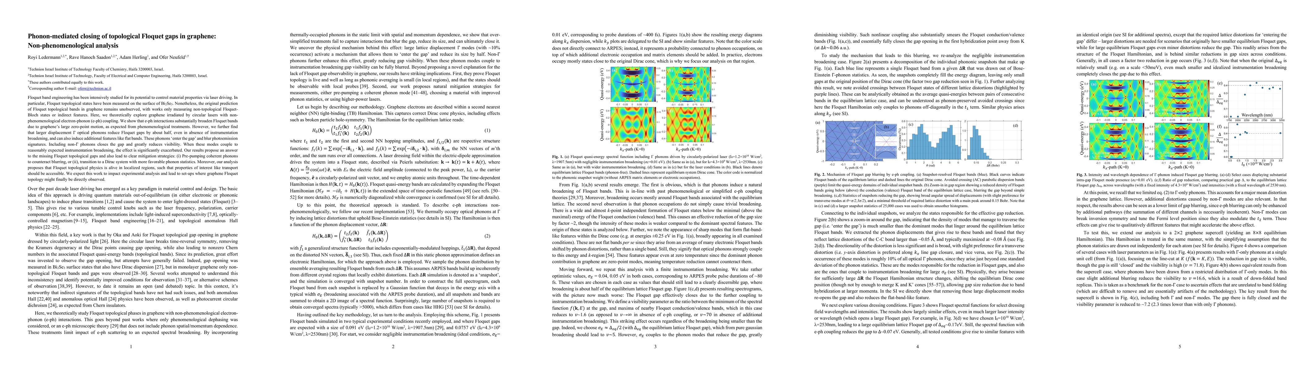 Thumbnail for Phonon-mediated closing of topological Floquet gaps in graphene: Non-phenomenological analysis