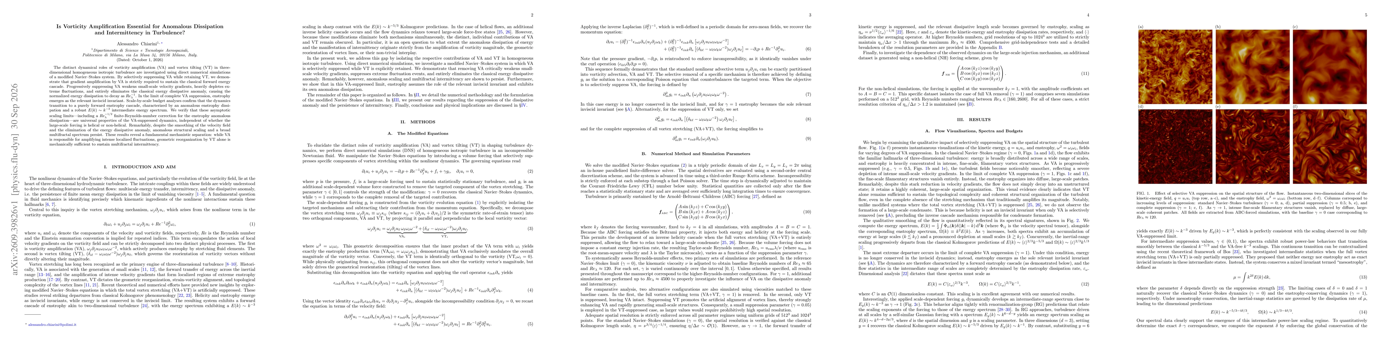 Thumbnail for Is Vorticity Amplification Essential for Anomalous Dissipation and Intermittency in Turbulence?