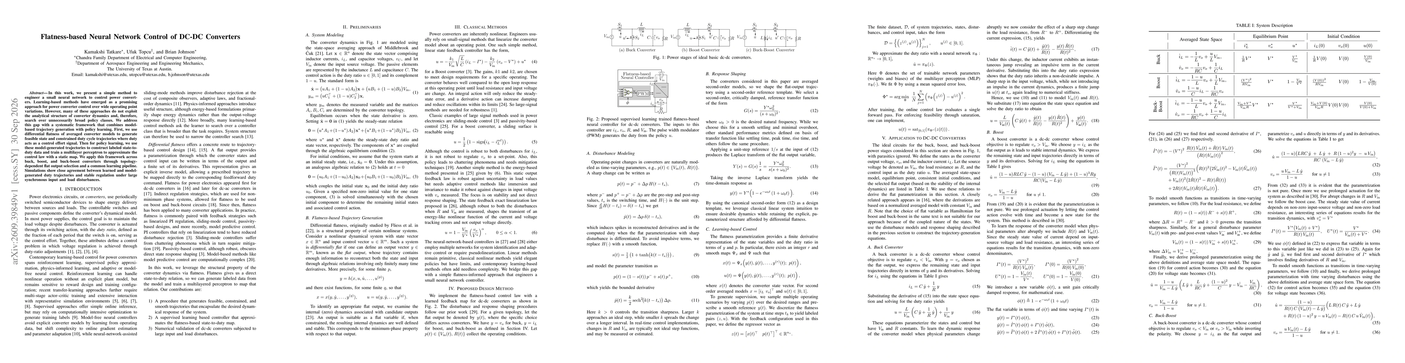 Thumbnail for Flatness-based Neural Network Control of DC-DC Converters