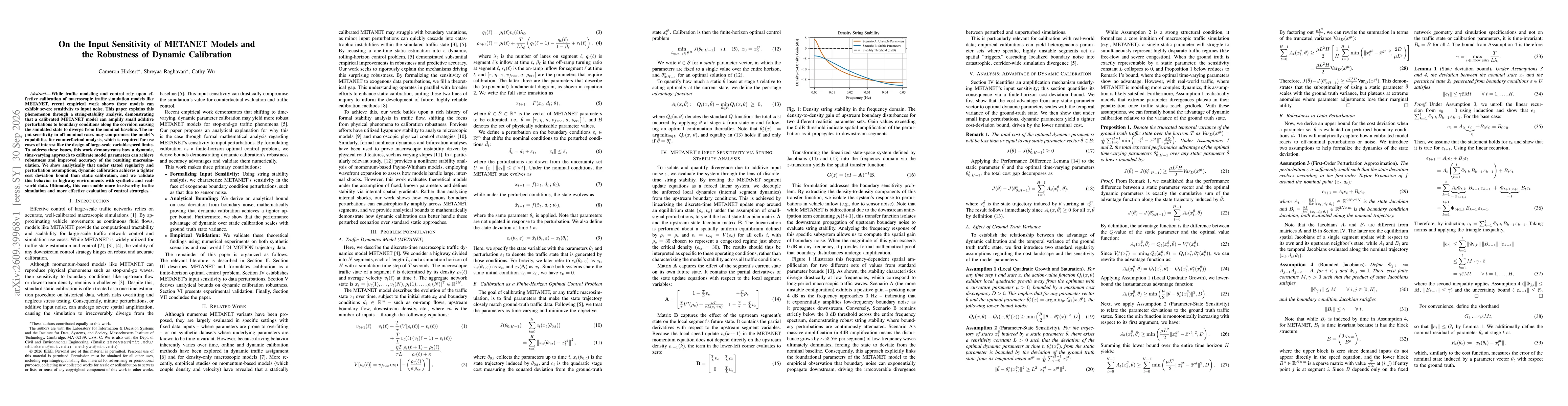 Thumbnail for On the Input Sensitivity of METANET Models and the Robustness of Dynamic Calibration