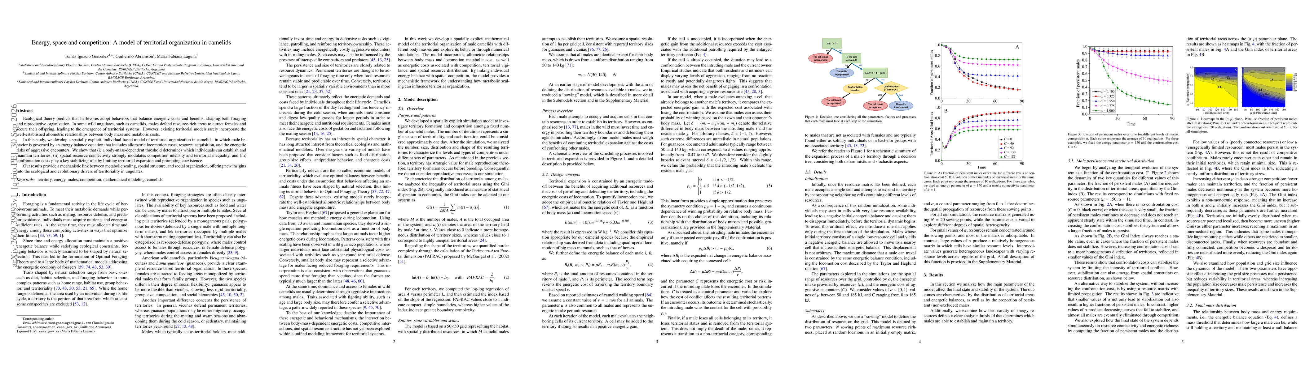 Thumbnail for Energy, space and competition: A model of territorial organization in camelids