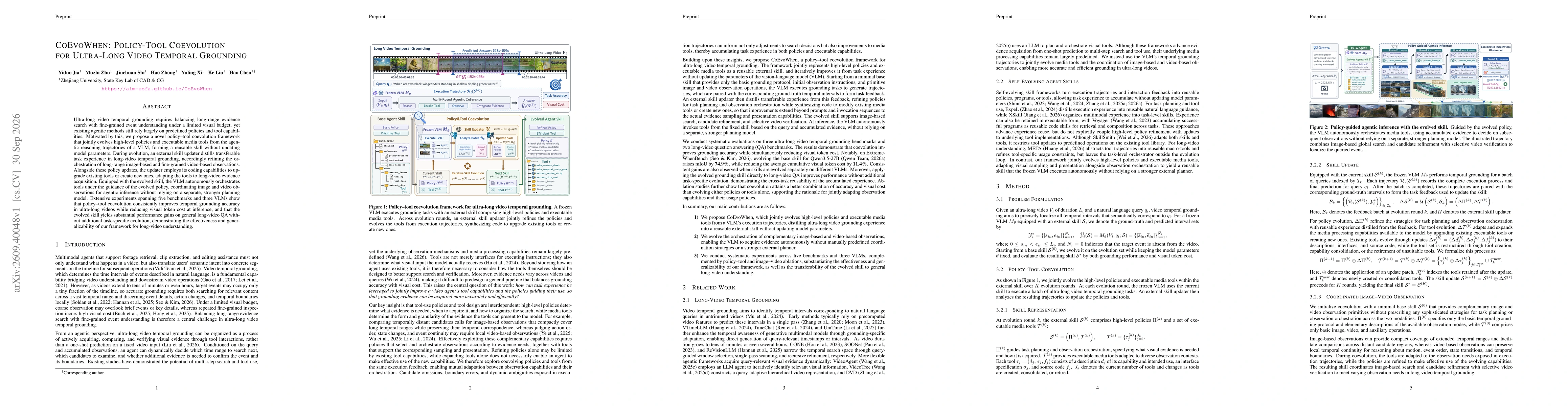 Thumbnail for CoEvoWhen: Policy-Tool Coevolution for Ultra-Long Video Temporal Grounding