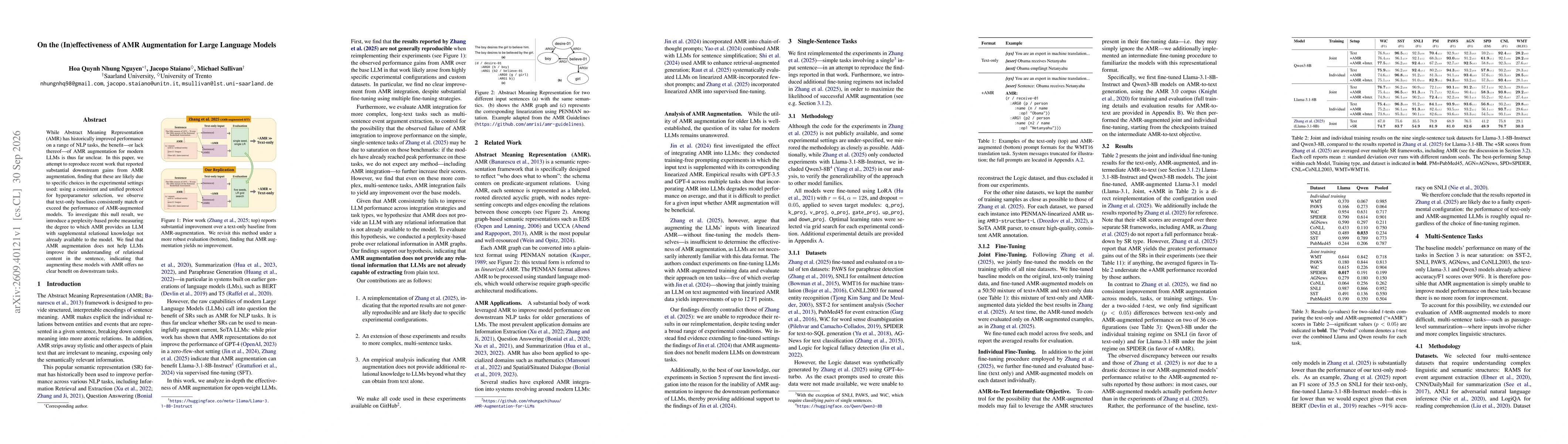 Thumbnail for On the (In)effectiveness of AMR Augmentation for Large Language Models
