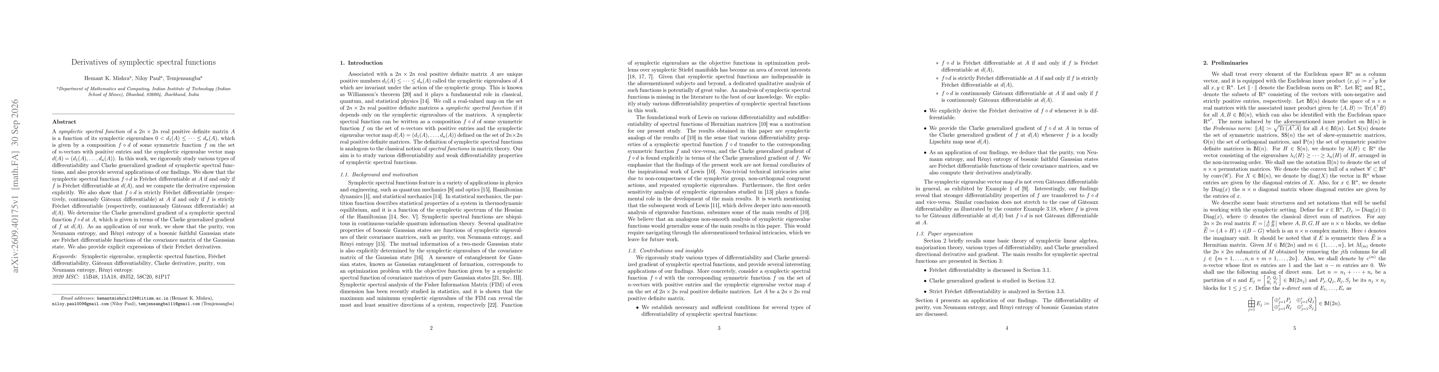 Thumbnail for Derivatives of symplectic spectral functions