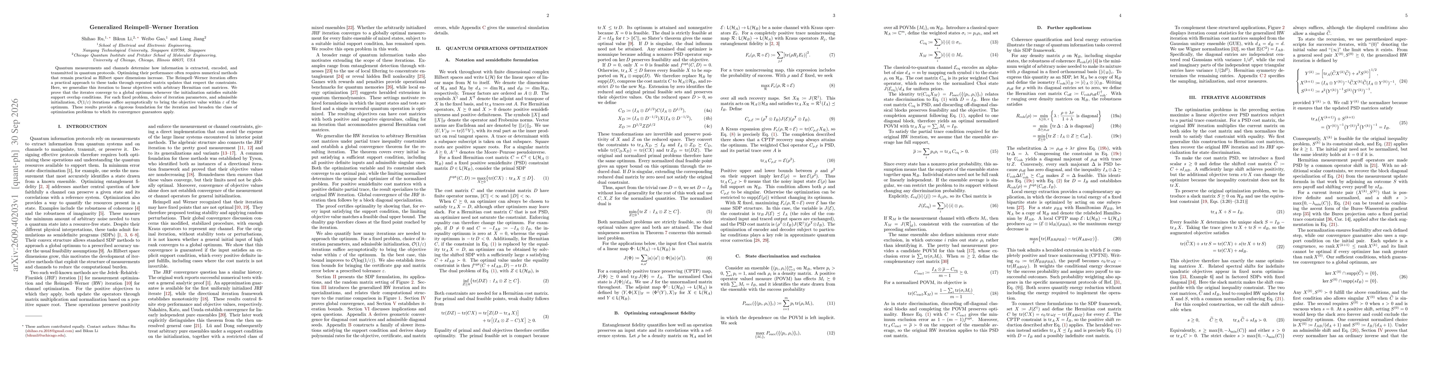 Thumbnail for Generalized Reimpell-Werner Iteration