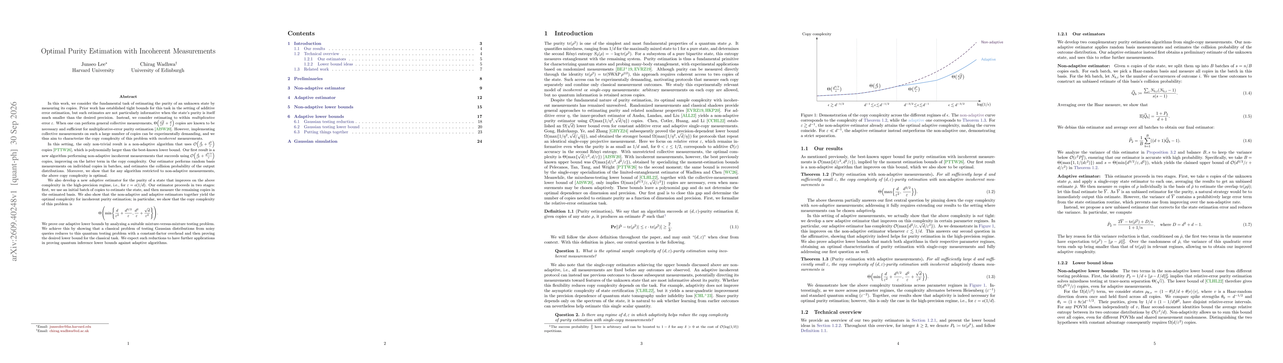 Thumbnail for Optimal Purity Estimation with Incoherent Measurements