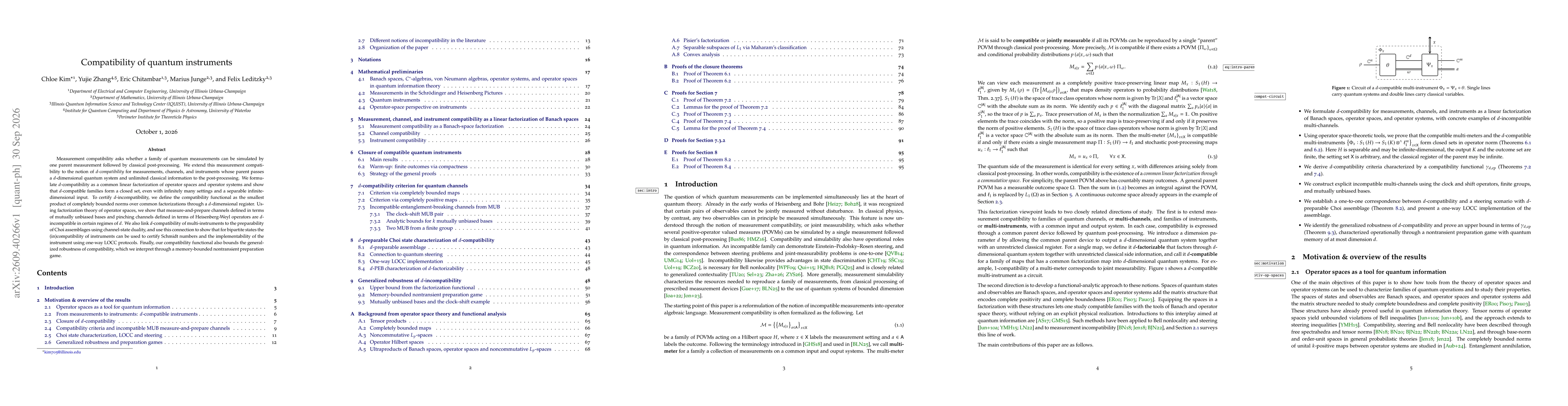 Thumbnail for Compatibility of quantum instruments