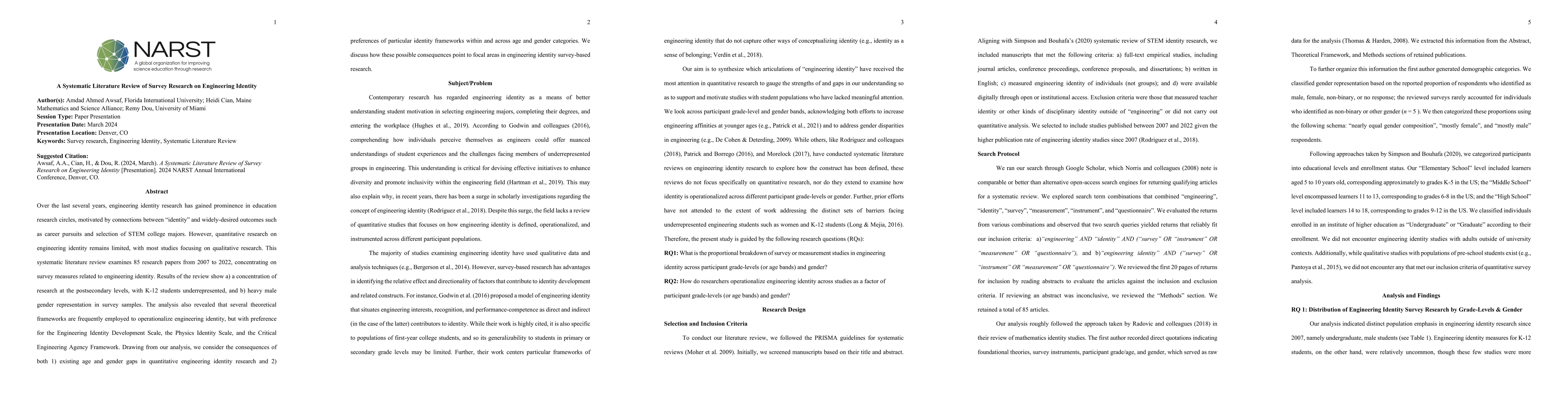Thumbnail for A Systematic Literature Review of Survey Research on Engineering Identity