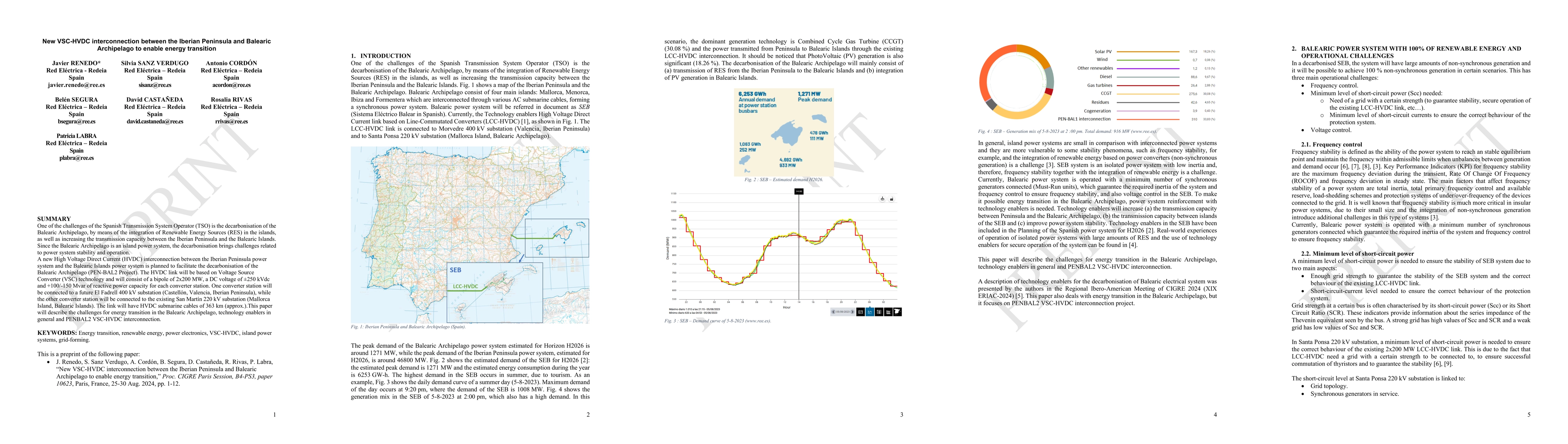 Thumbnail for New VSC-HVDC interconnection between the Iberian Peninsula and Balearic Archipelago to enable energy transition