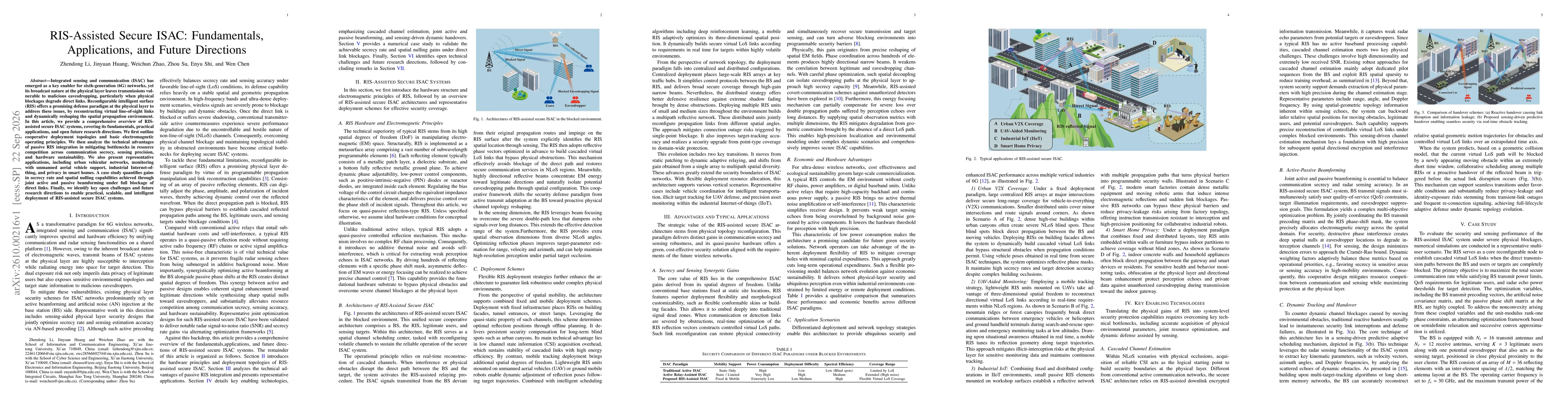 Thumbnail for RIS-Assisted Secure ISAC: Fundamentals, Applications, and Future Directions