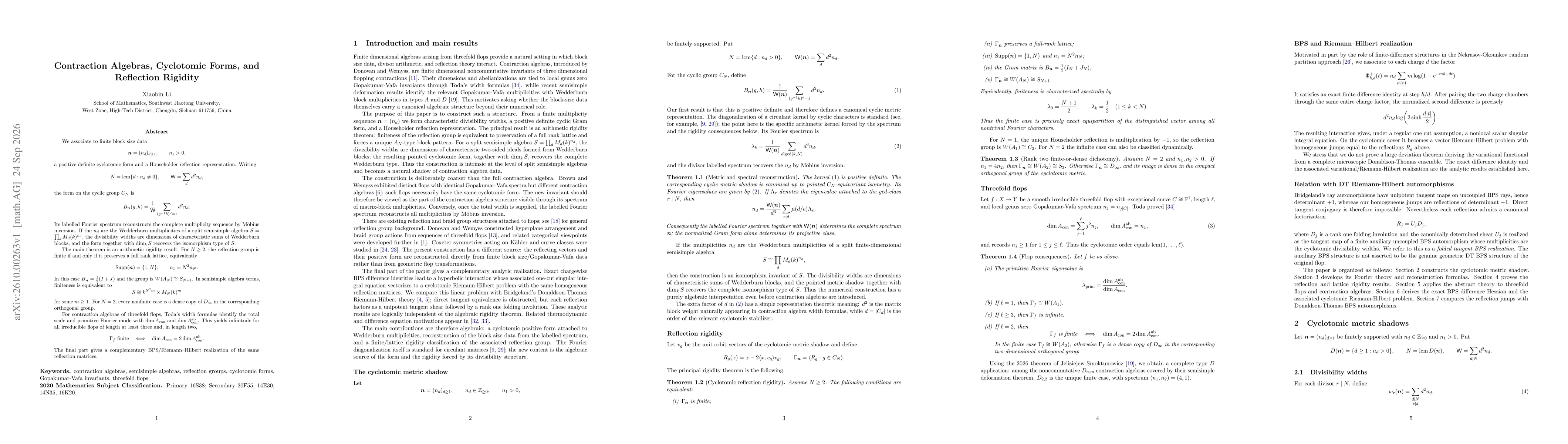 Thumbnail for Contraction Algebras, Cyclotomic Forms, and Reflection Rigidity