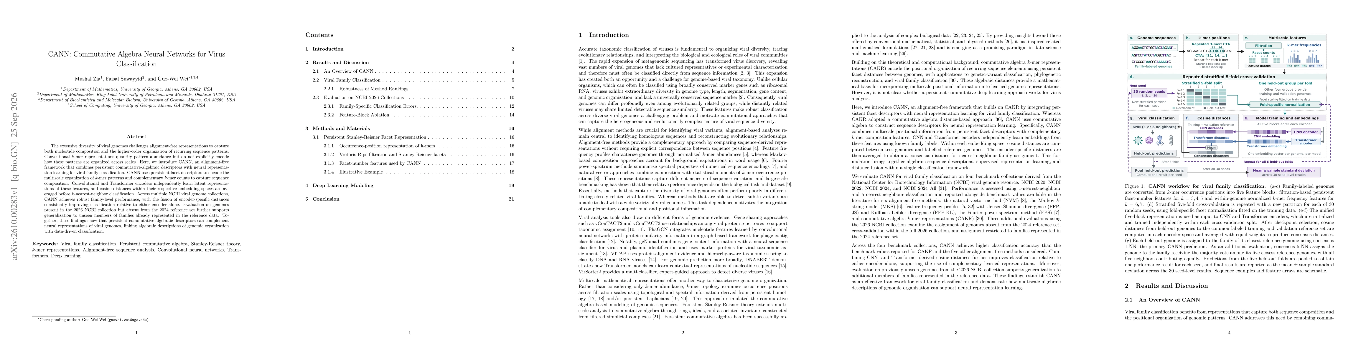 Thumbnail for CANN: Commutative Algebra Neural Networks for Virus Classification
