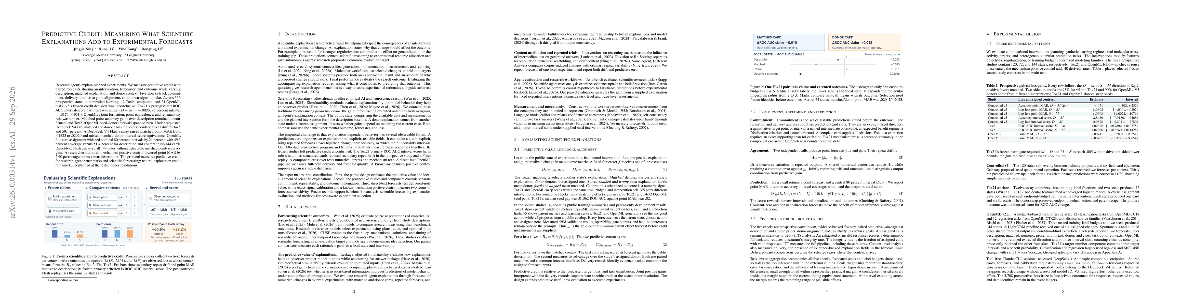 Thumbnail for Predictive Credit: Measuring What Scientific Explanations Add to Experimental Forecasts