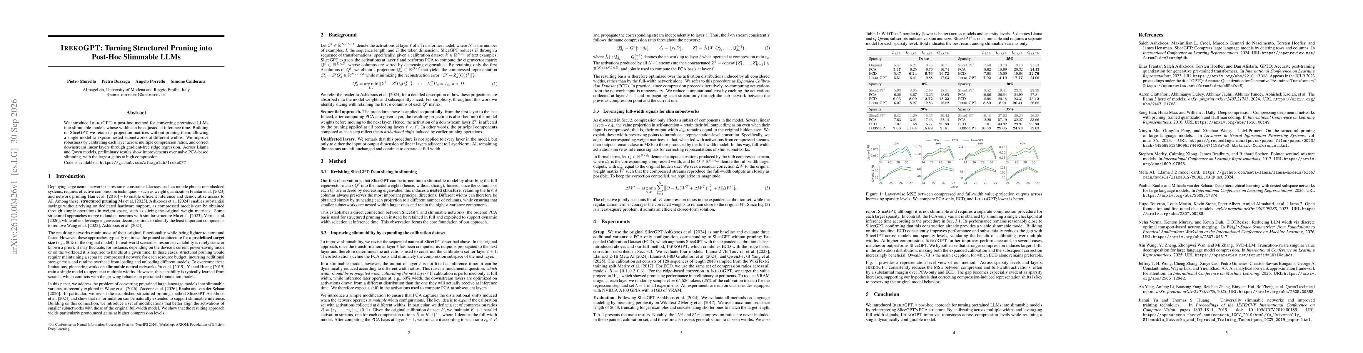 Thumbnail for IrekoGPT: Turning Structured Pruning into Post-Hoc Slimmable LLMs
