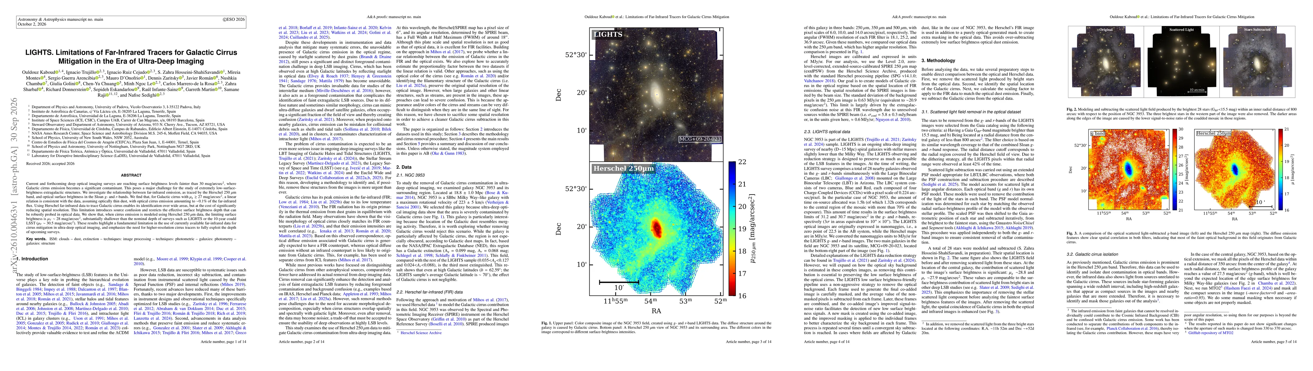 Thumbnail for LIGHTS. Limitations of Far-Infrared Tracers for Galactic Cirrus Mitigation in the Era of Ultra-Deep Imaging