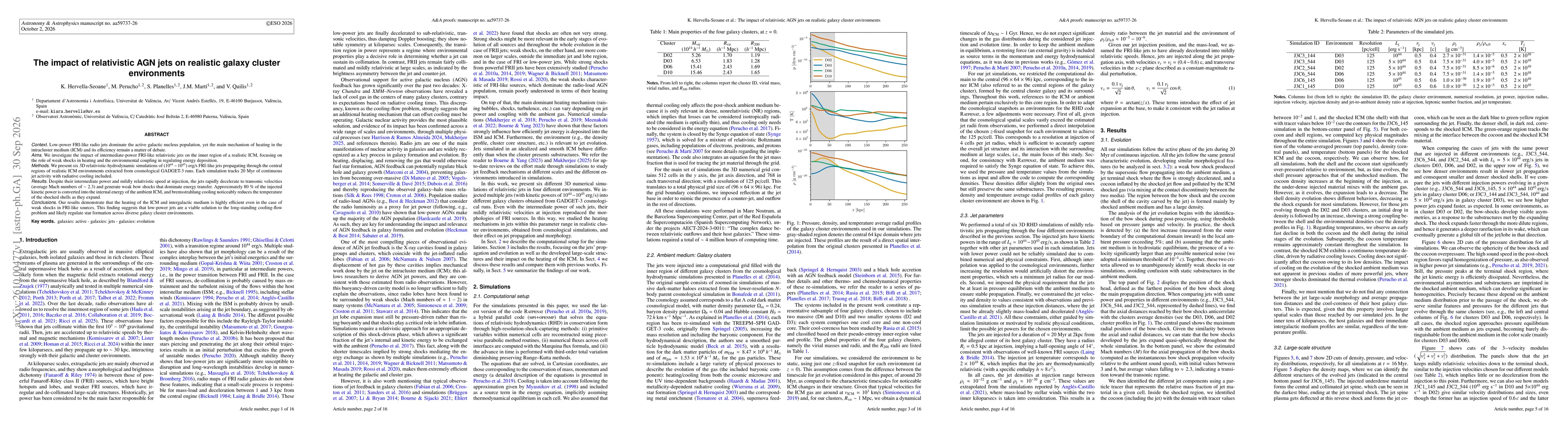 Thumbnail for The impact of relativistic AGN jets on realistic galaxy cluster environments