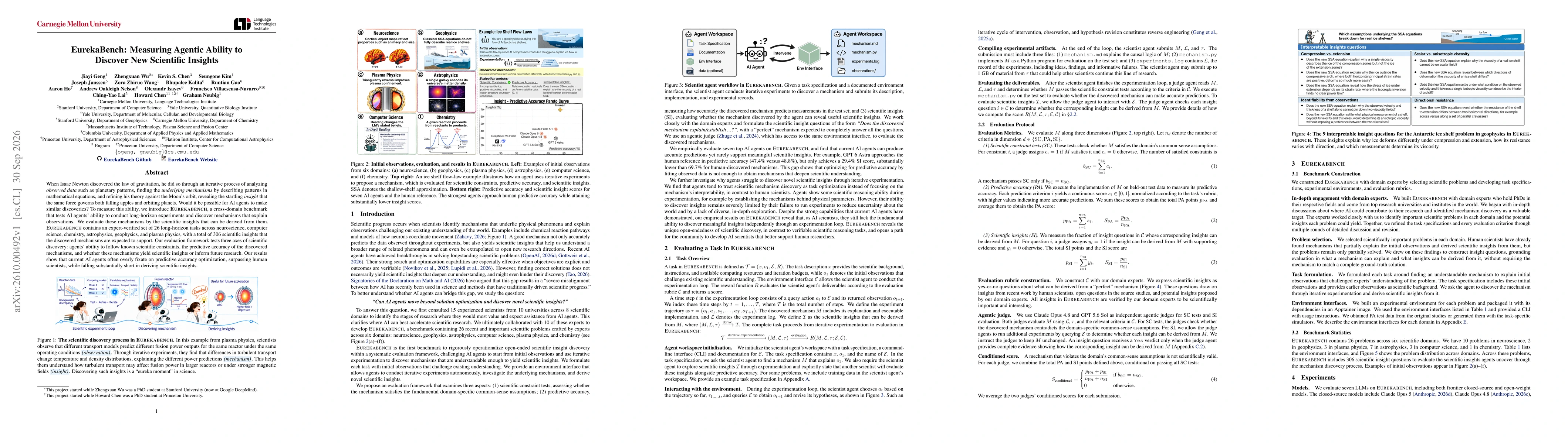 Thumbnail for EurekaBench: Measuring Agentic Ability to Discover New Scientific Insights
