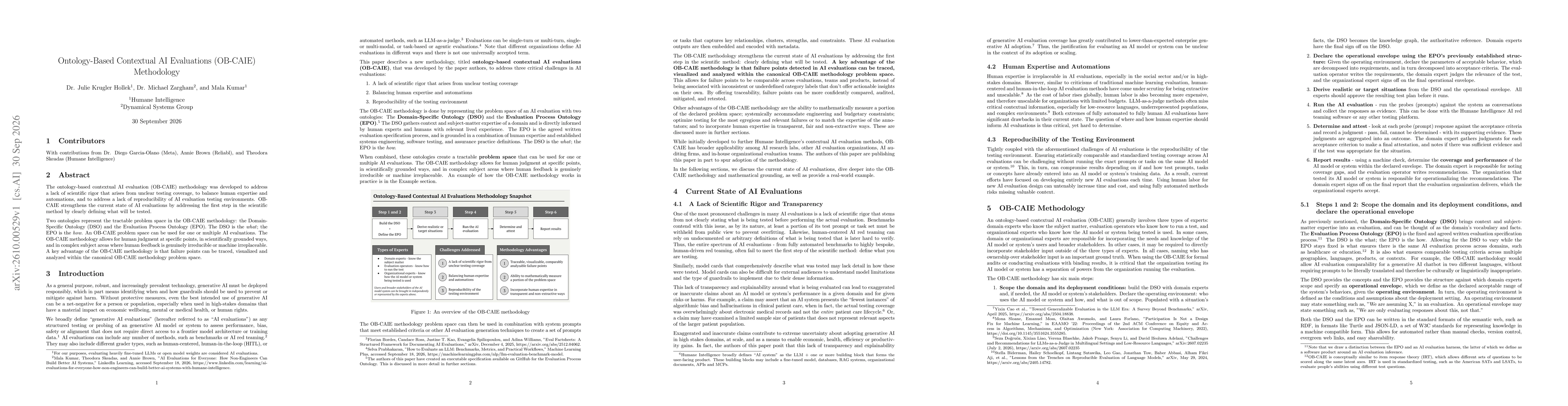 Thumbnail for Ontology-Based Contextual AI Evaluations (OB-CAIE) Methodology