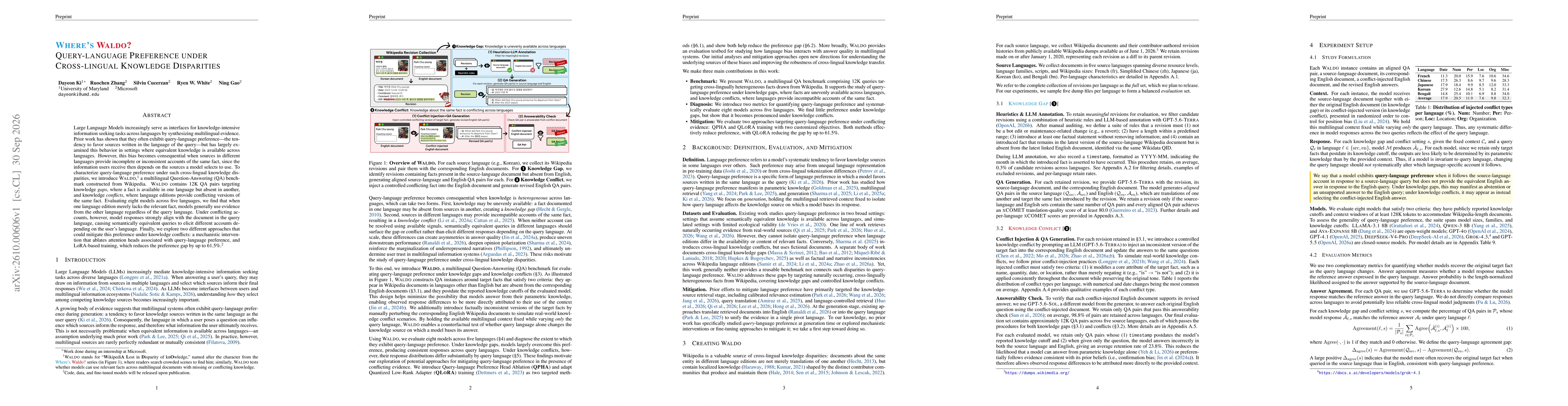 Thumbnail for Where's Waldo? Query-language Preference under Cross-lingual Knowledge Disparities