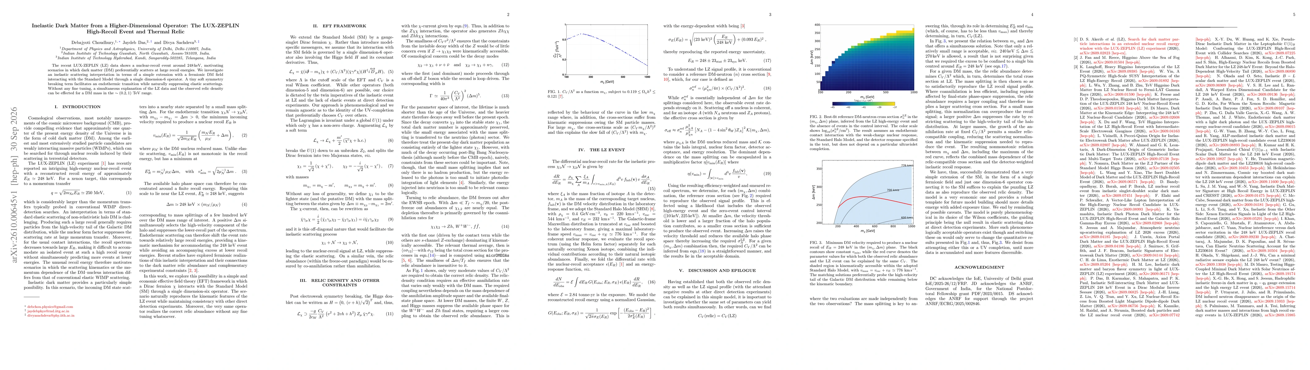 Thumbnail for Inelastic Dark Matter from a Higher-Dimensional Operator: The LUX-ZEPLIN High-Recoil Event and Thermal Relic