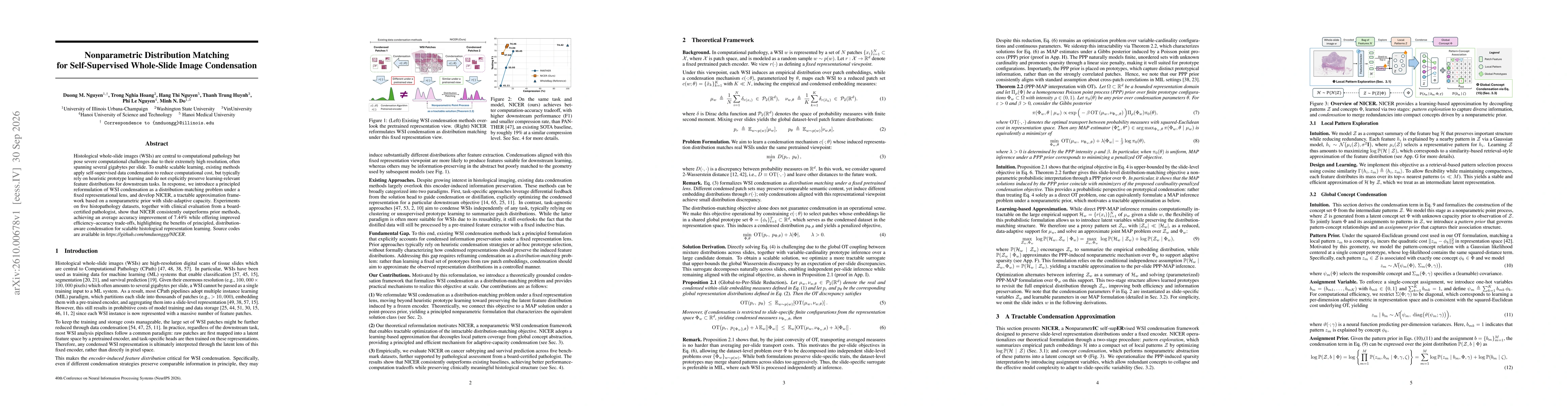 Thumbnail for Nonparametric Distribution Matching for Self-Supervised Whole-Slide Image Condensation