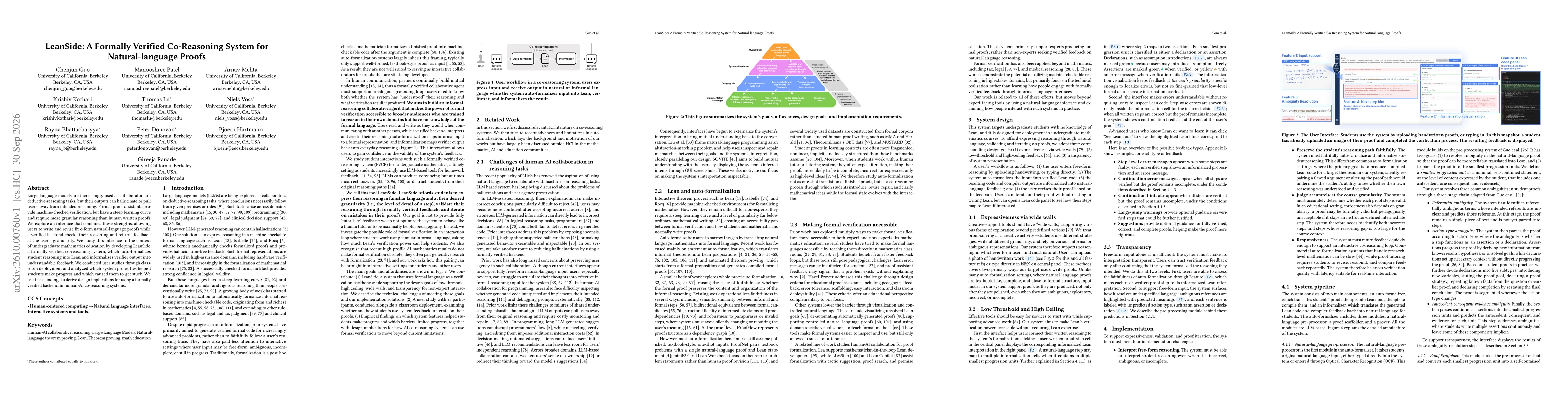 Thumbnail for LeanSide: A Formally Verified Co-Reasoning System for Natural-language Proofs