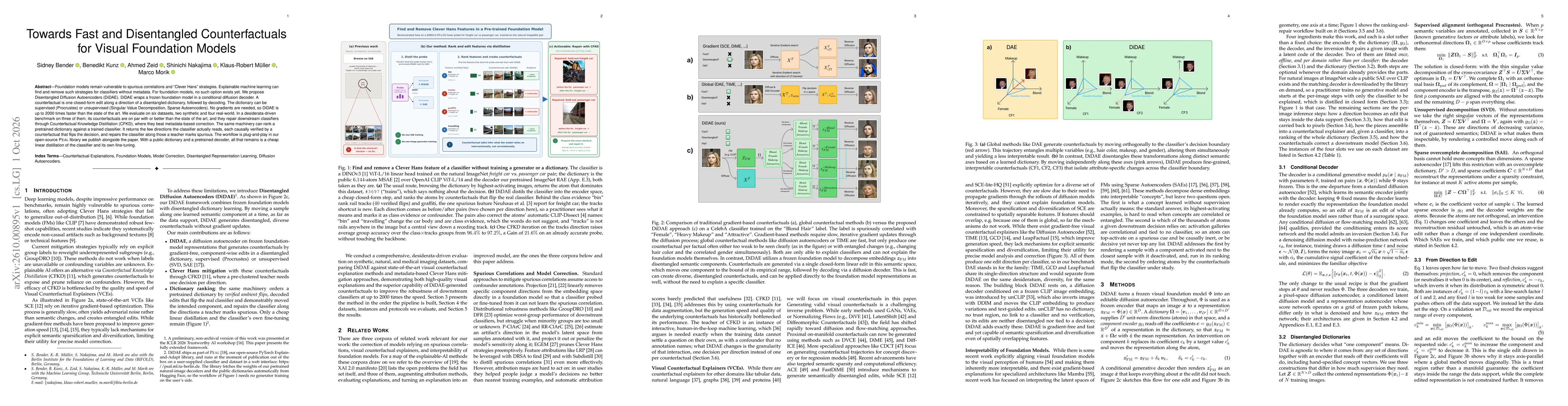 Thumbnail for Towards Fast and Disentangled Counterfactuals for Visual Foundation Models