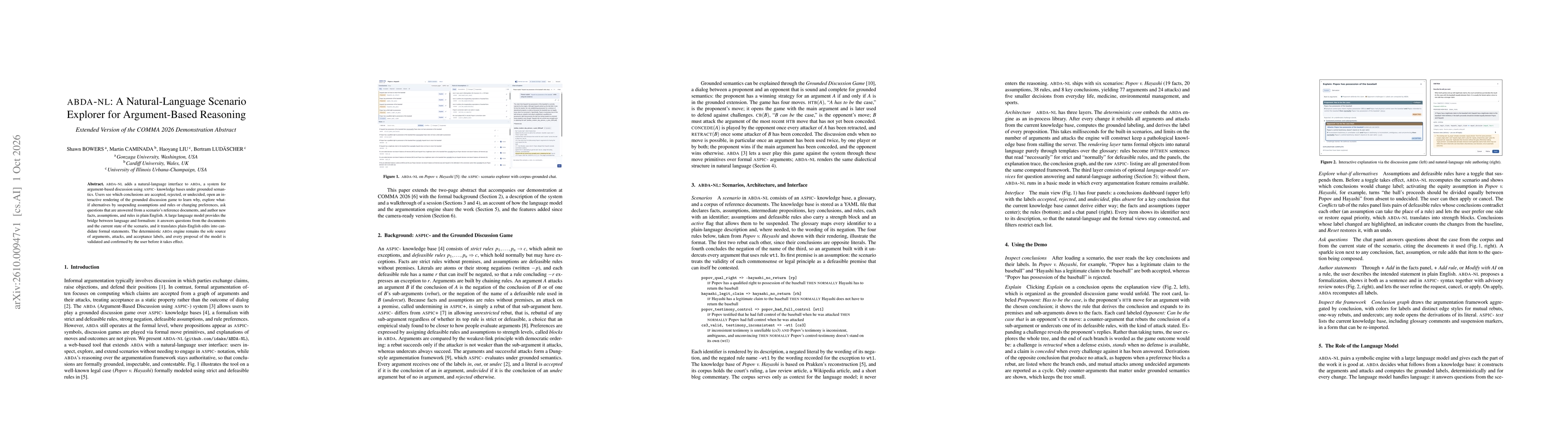 Thumbnail for ABDA-NL: A Natural-Language Scenario Explorer for Argument-Based Reasoning