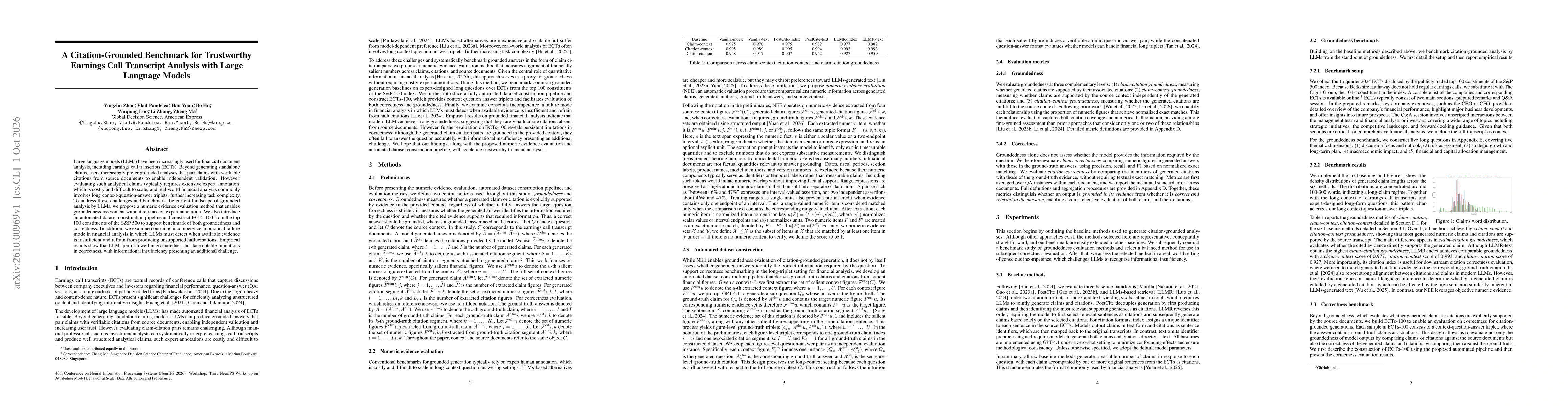 Thumbnail for A Citation-Grounded Benchmark for Trustworthy Earnings Call Transcript Analysis with Large Language Models