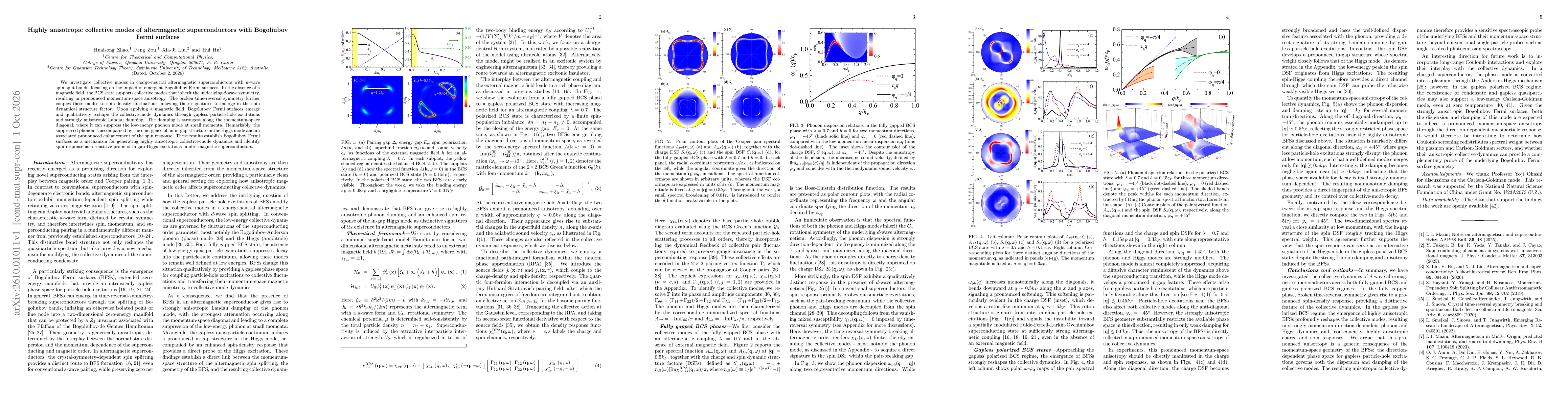 Thumbnail for Highly anisotropic collective modes of altermagnetic superconductors with Bogoliubov Fermi surfaces