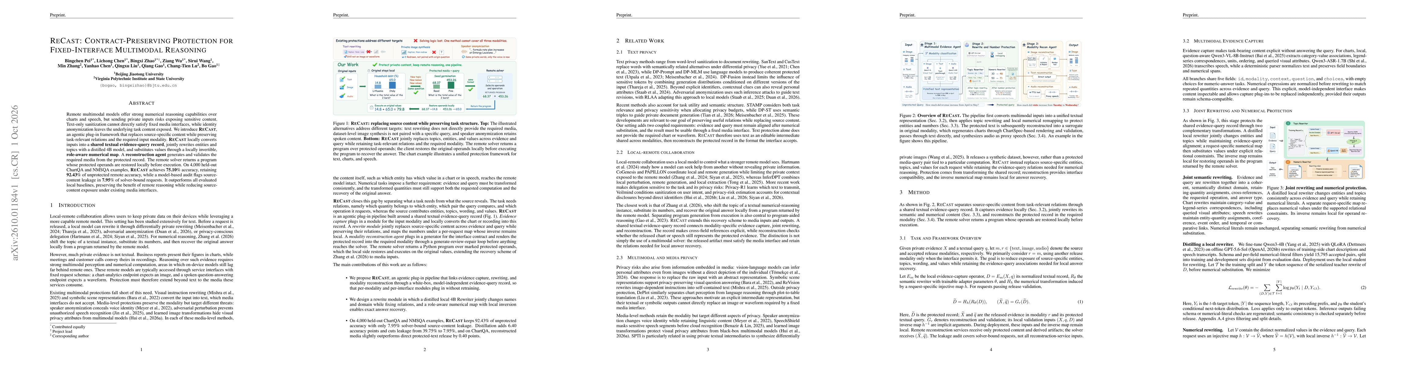Thumbnail for ReCast: Contract-Preserving Protection for Fixed-Interface Multimodal Reasoning