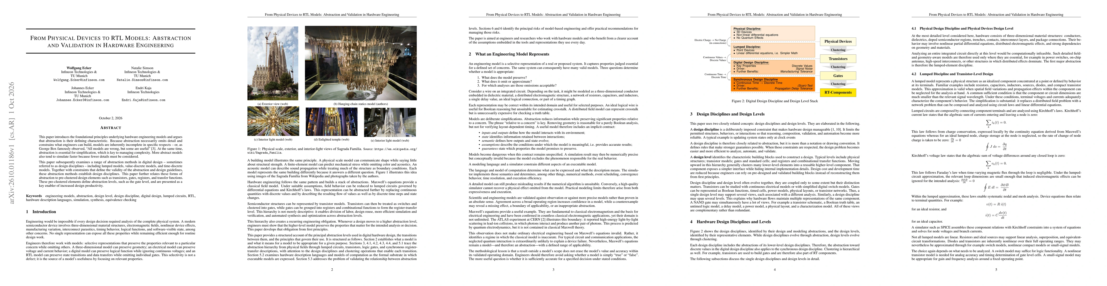 Thumbnail for From Physical Devices to RTL Models: Abstraction and Validation in Hardware Engineering