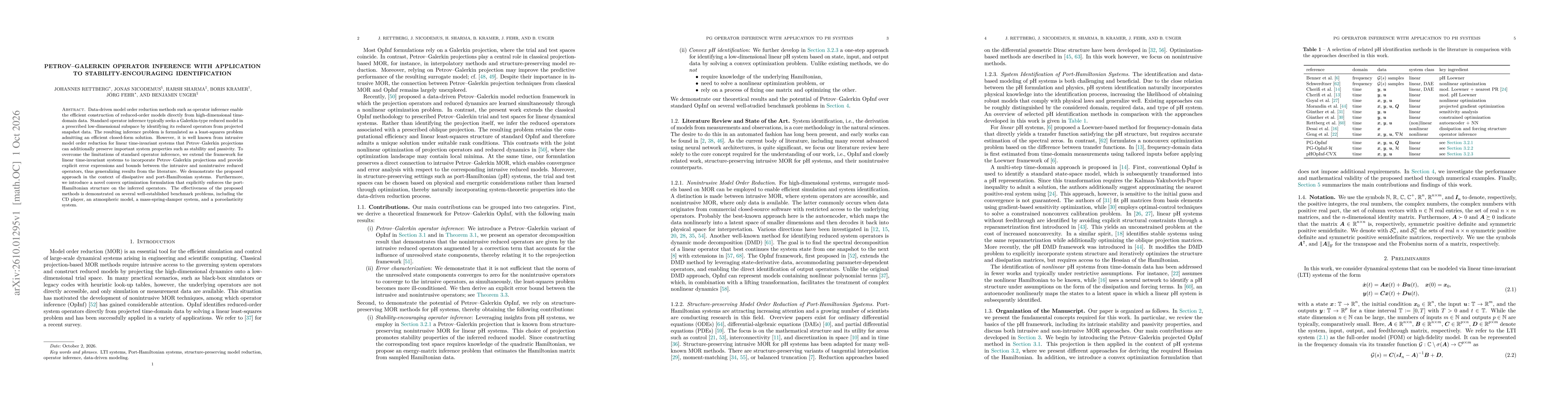 Thumbnail for Petrov-Galerkin operator inference with application to stability-encouraging identification