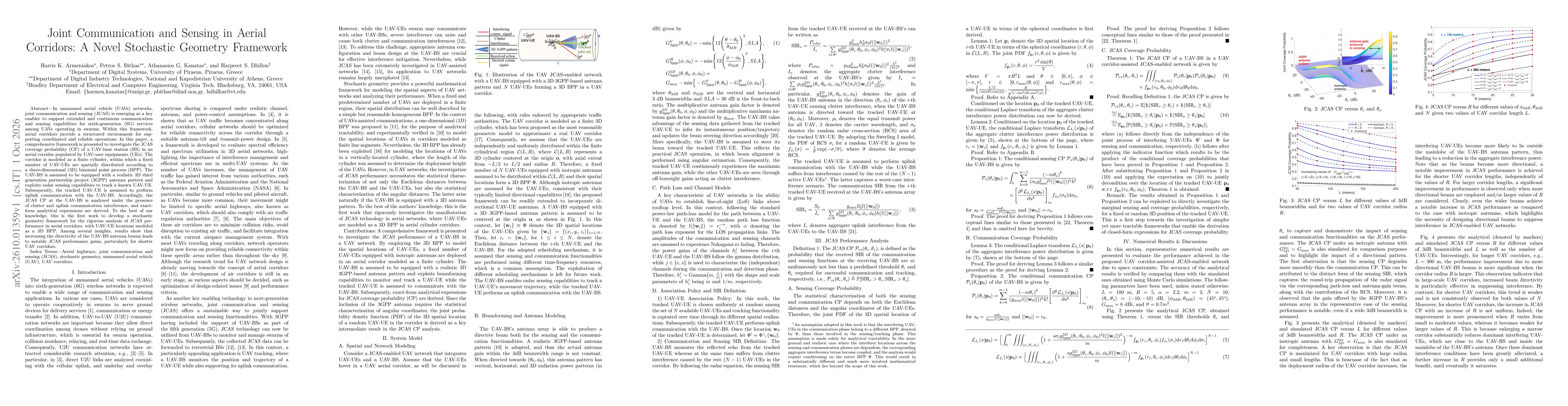 Thumbnail for Joint Communication and Sensing in Aerial Corridors: A Novel Stochastic Geometry Framework