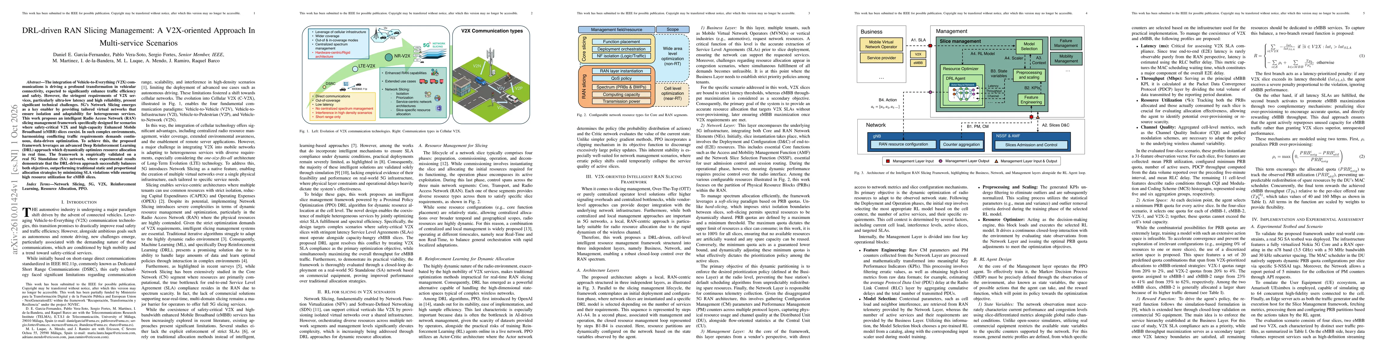Thumbnail for DRL-driven RAN Slicing Management: A V2X-oriented Approach In Multi-service Scenarios