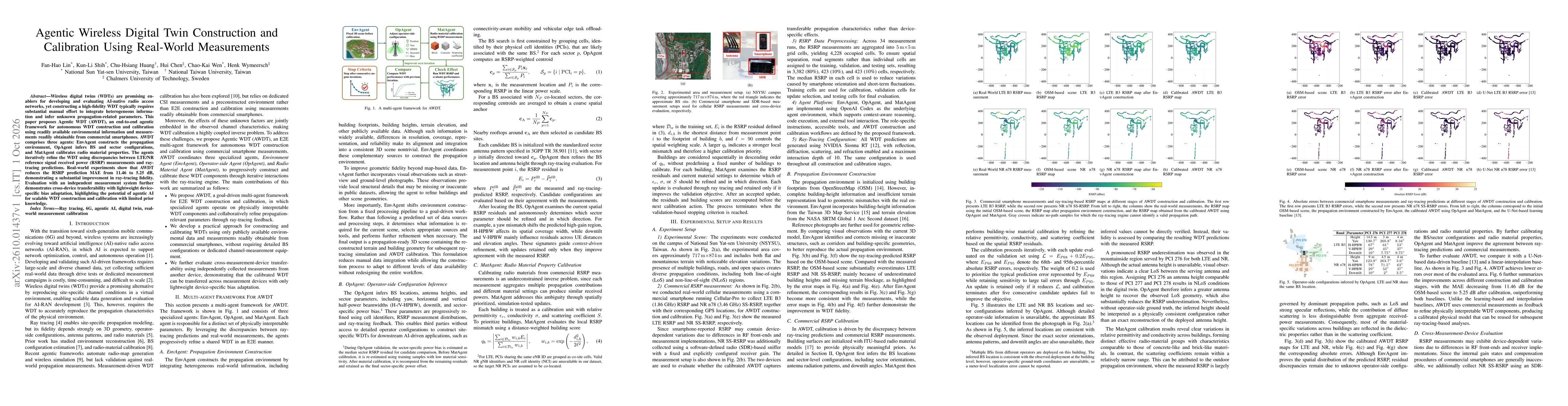 Thumbnail for Agentic Wireless Digital Twin Construction and Calibration Using Real-World Measurements