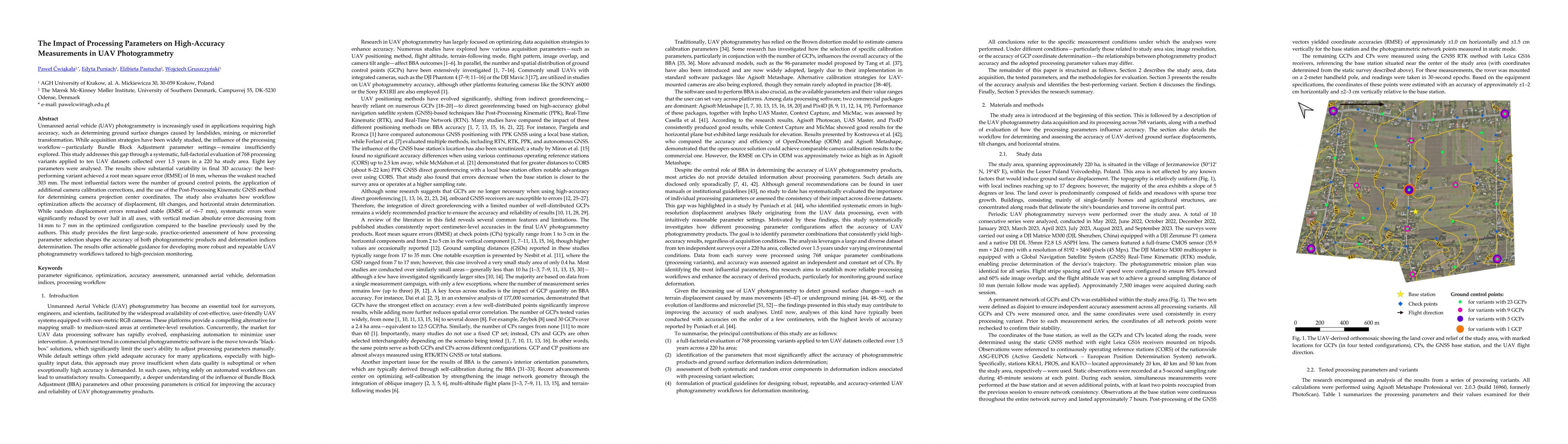 Thumbnail for The Impact of Processing Parameters on High-Accuracy Measurements in UAV Photogrammetry