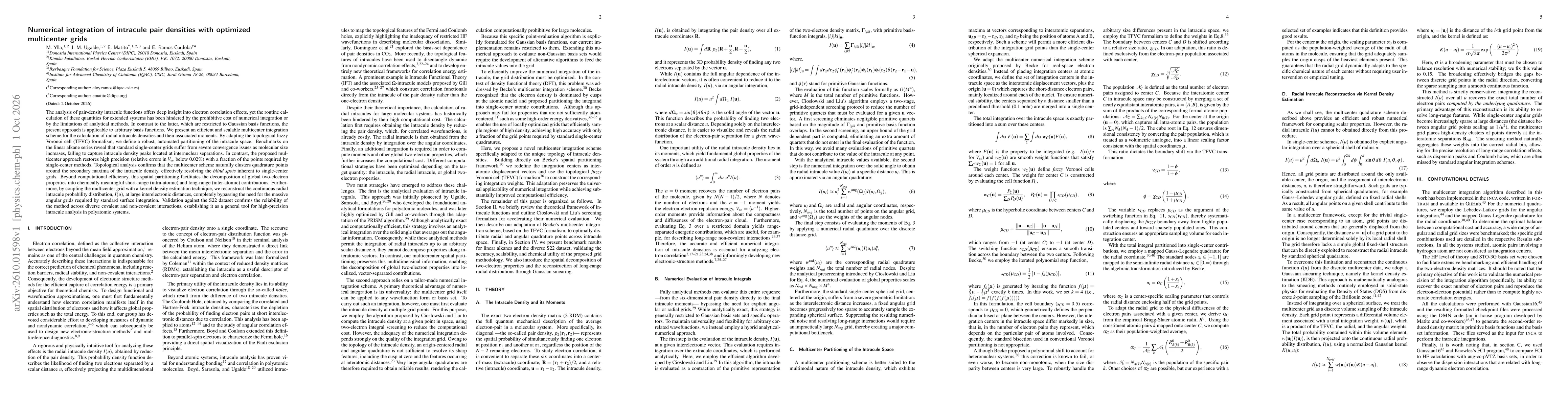 Thumbnail for Numerical integration of intracule pair densities with optimized multicenter grids