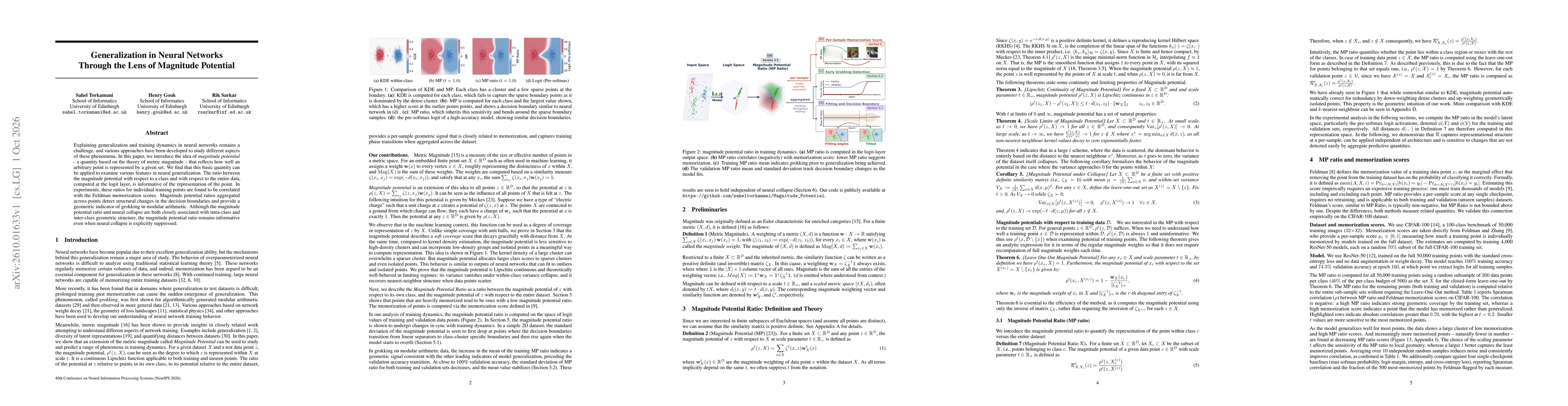 Thumbnail for Generalization in Neural Networks Through the Lens of Magnitude Potential