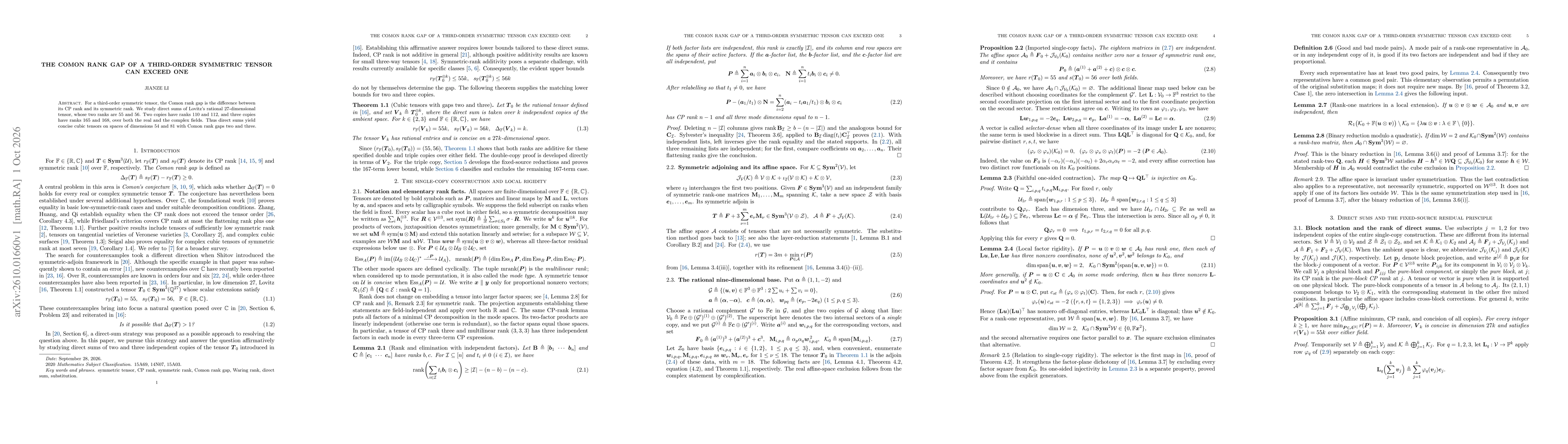 Thumbnail for The Comon Rank Gap of a Third-Order Symmetric Tensor Can Exceed One