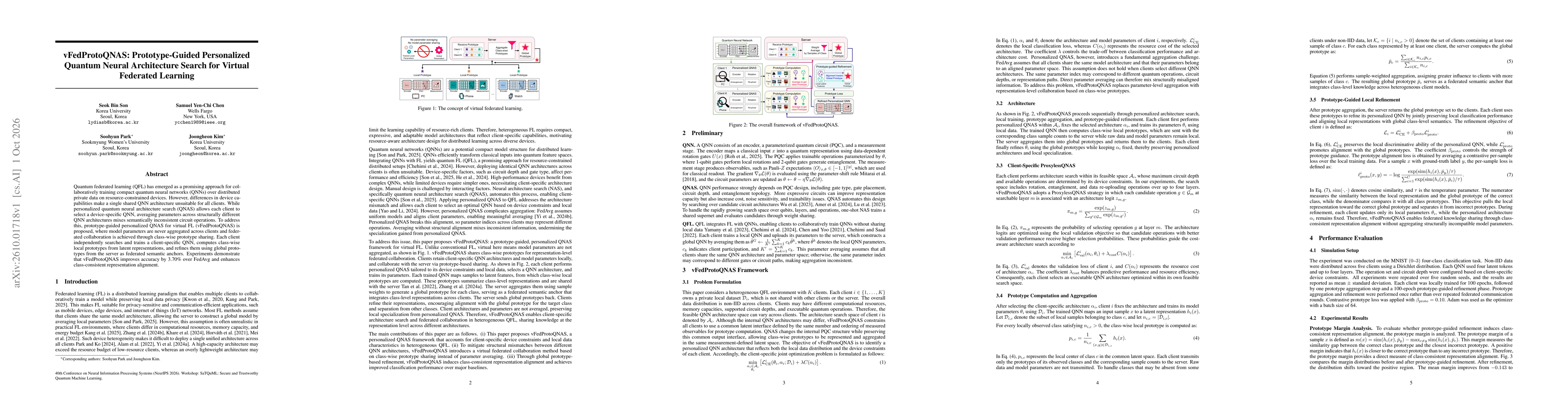 Thumbnail for vFedProtoQNAS: Prototype-Guided Personalized Quantum Neural Architecture Search for Virtual Federated Learning