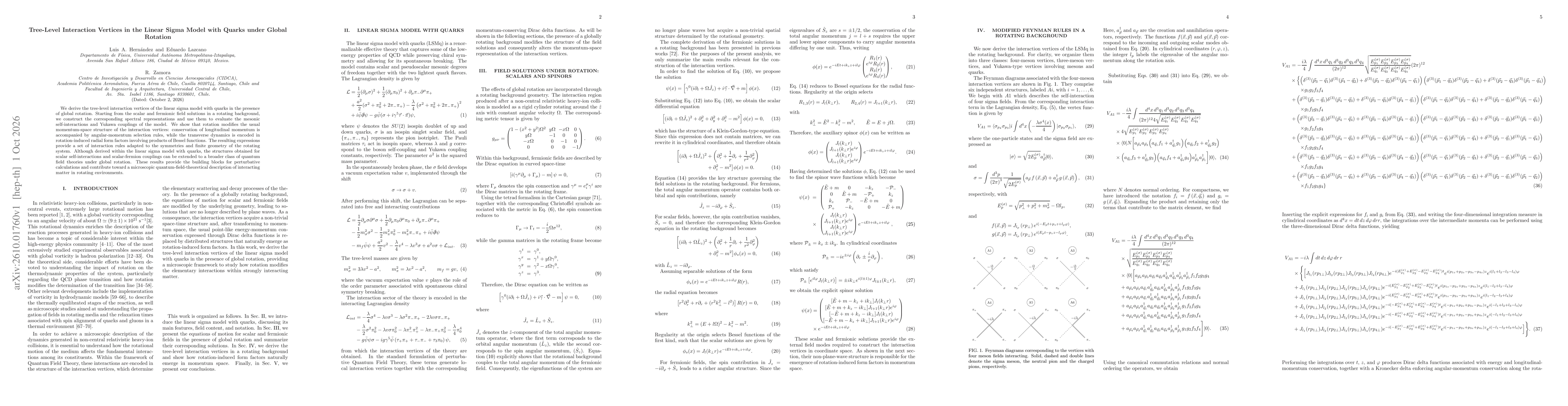 Thumbnail for Tree-Level Interaction Vertices in the Linear Sigma Model with Quarks under Global Rotation