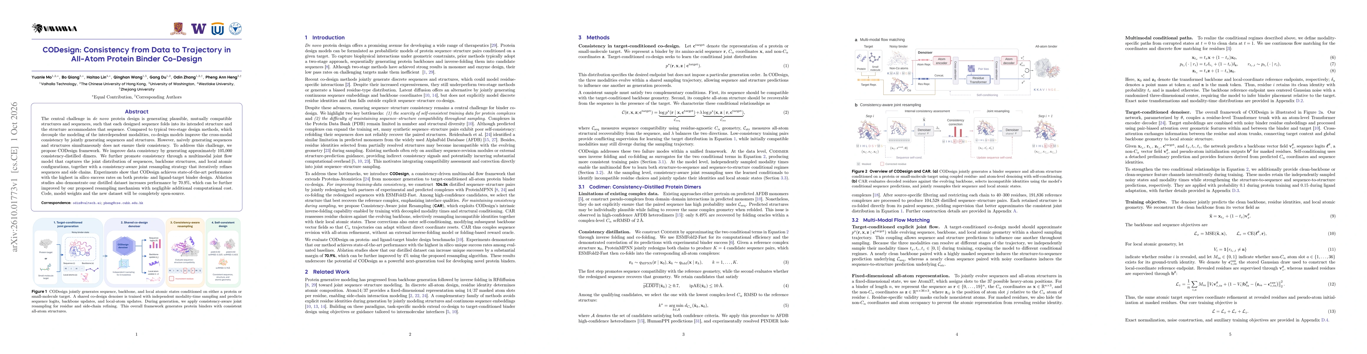 Thumbnail for CODesign: Consistency from Data to Trajectory in All-Atom Protein Binder Co-Design
