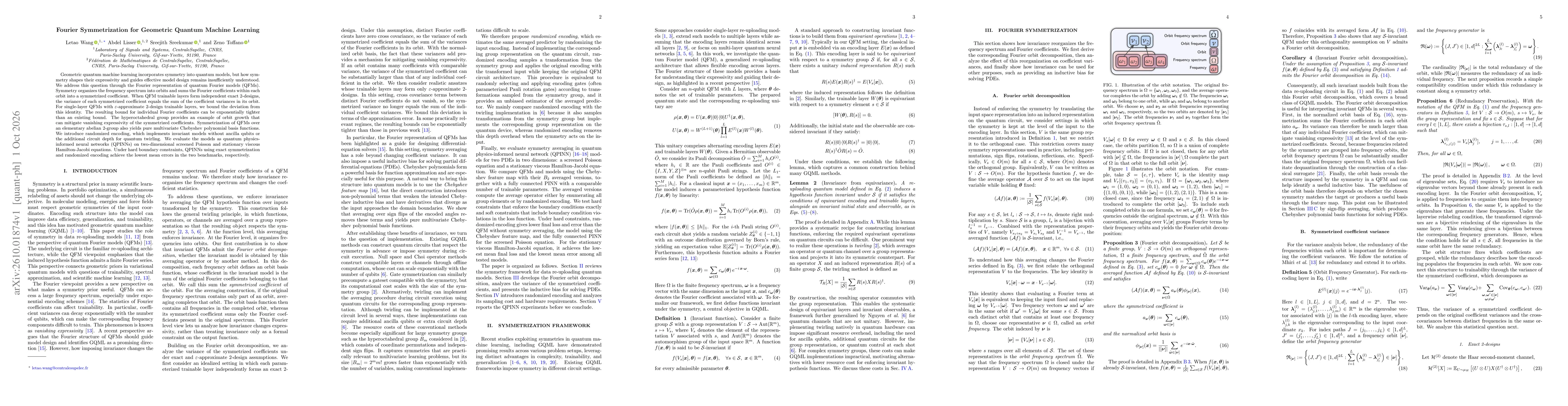 Thumbnail for Fourier Symmetrization for Geometric Quantum Machine Learning